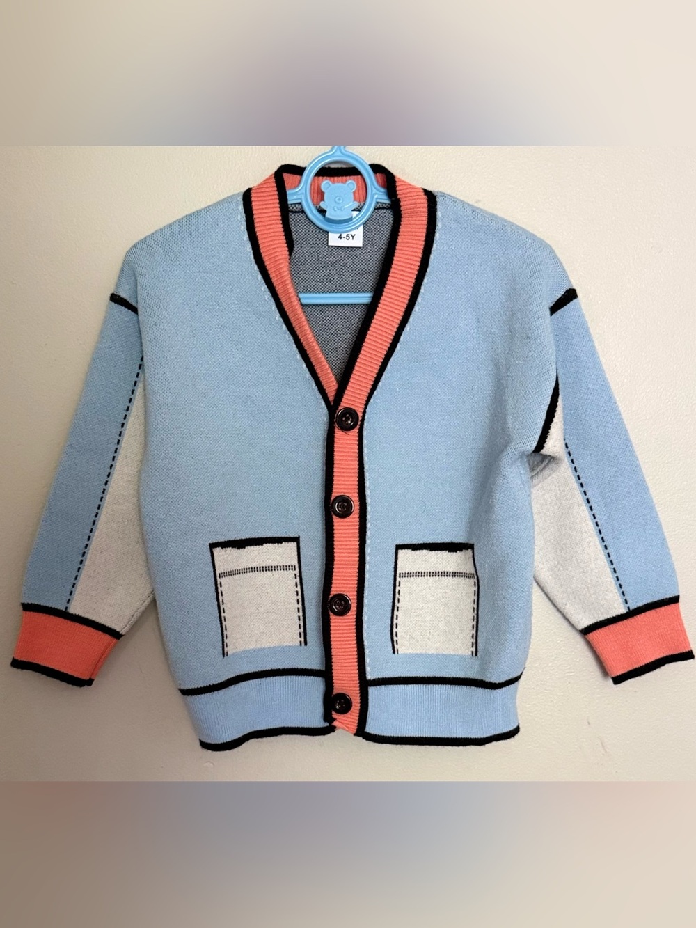 Cute Colorblock Cardigan